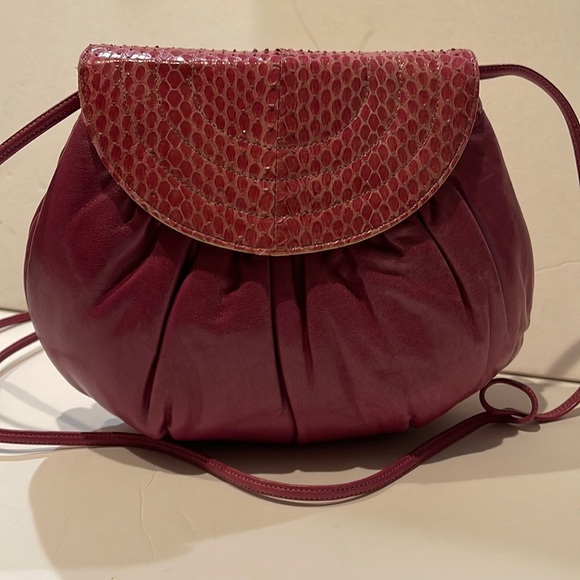 Morris Moskowitz Handbags - Morris Moskowitz Snakeskin and Leather Purse